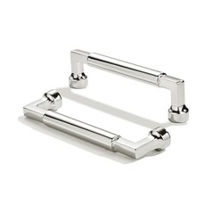 Pack 3-3/4 Inch Hole Center Cabinet 3-3/4″(96mm) Hole Center 10 Polished Nickel