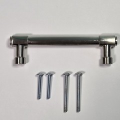 Emtek 86687US15 Jasper 4″ Cabinet Pull Satin Nickel US15 Solid Brass