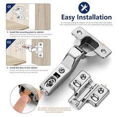 58 Pack 29 Pairs European Kitchen Cabinet Hinges Soft Close Heavy Duty