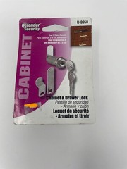 Defender Security U 9950 Mixed Keys Drawer and Cabinet Lock For 1″ Panels