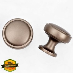 Pusrfots 8pk Soft-Touch Brown Cabinet Knobs