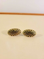 Lot of 2 Amerok Wheat Sheaves Textured Brass Oval Drawer Cabinet Knobs