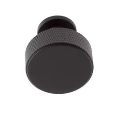 Sumner Street Home Hardware Kent Knurled 1 1/8 in. Matte Black Knob (10) Pack