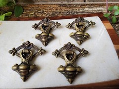 Bronze Cabinet or Drawer Pulls Heavy