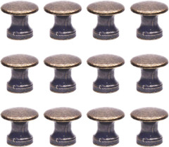 12 Pack Mini Jewelry Box Round Knob Small Cabinet Drawer Pull Handles