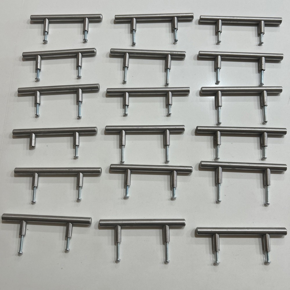 Cabinet Handle Pulls 5 1/4 Inches Used Brushed Nickel Lot Of 18