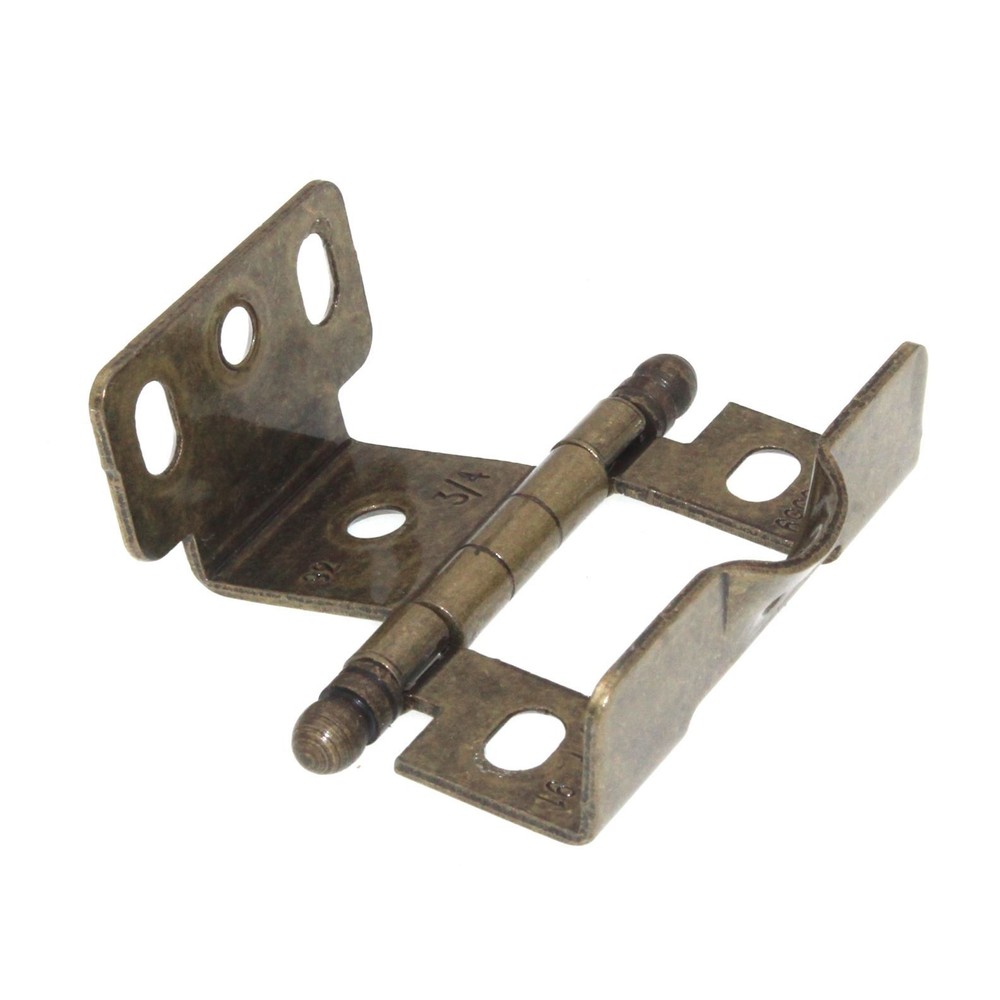 Amerock Burnished Brass Full Inset Hinge 3/4″ Full Wrap Ball Tip PK3175TB-BB