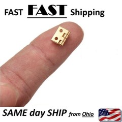 4pcs – VERY SMALL hinges – Doll House MINIATURE hinges – VERY TINY SMALL HINGE