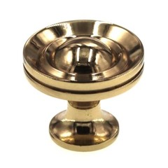 FKI Hardware Period Brass 1″ Round Cabinet Knob Polished Solid Brass A47