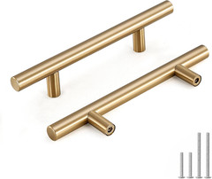 25 Pack 3 Inch(76Mm) Champagne Bronze Cabinet Pulls Gold Cabinet Handles Champag