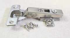 FGV Italy Self Closing Cabinet Hinge 80059 w/ Clip-On Mounting Plates, Rare (H4)