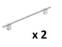 *Lot of 2* Amerock Transcendent 10-1/16 in. Polished Nickel Cabinet Bar Pull