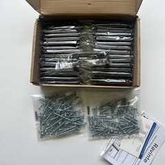 Ravinte 30 Pack Solid 3 Inch Center to Center Slim Square Bar Drawer Handles