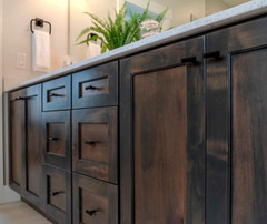 Stainless Steel Modern Black Cabinet T Bar Pulls Kitchen Bath Handles SOLID