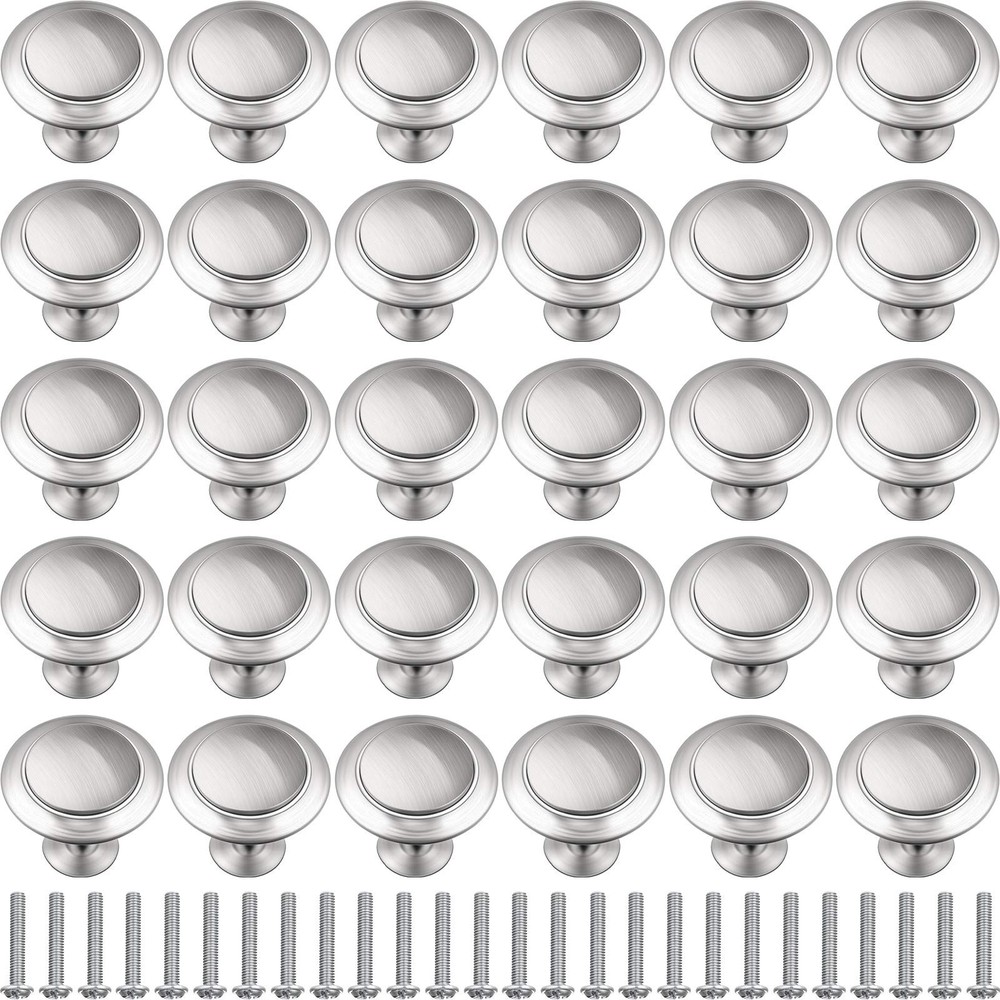 30 Pieces Round Ringed Kitchen Cabinet Pulls Kitchen Drawer Pull Cabinet Door…