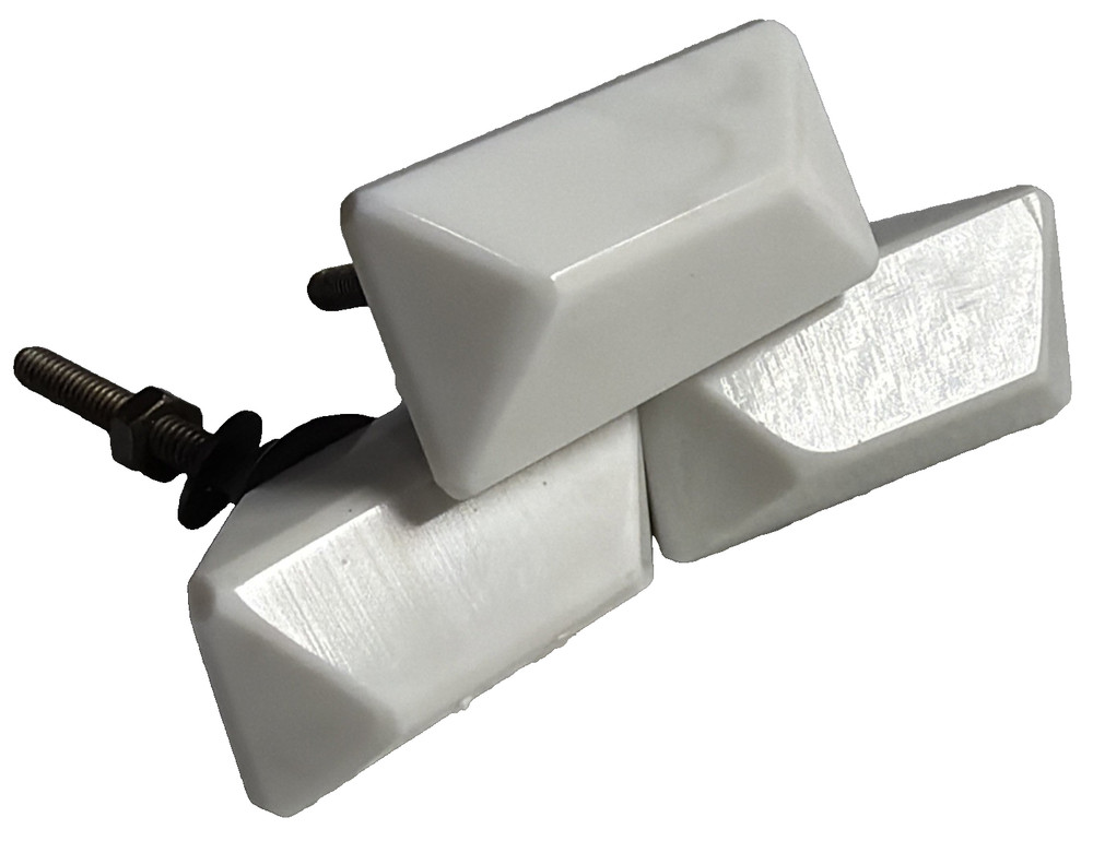 Lot Of 3 New Hobby Lobby Modern White Stone Look 2in Drawer Knobs Pulls