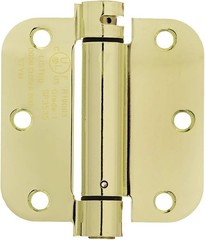 AmazonBasics AB-DH550-PB Self-Closing Door Hinge Polished Brass 3.5in x 3.5in