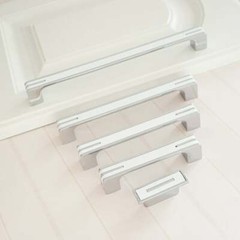 Cupboard Cabinet Pull Handles Chrome Silver White Kitchen Door Drawer Pull