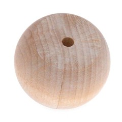 Amerock Pair (2 Pack) Birch Wood 1 1/2″ Round Ball Cabinet Knob BP815-WD