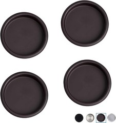 4PCS Oil Rubbed Bronze Closet Sliding Door Finger Pull Mortise Snap in – 2-1/8″