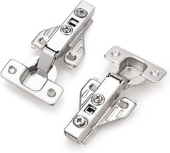 Full Overlay Soft Closing Clip on Face Frame Mounting Cabinet Hinges,1 Pair