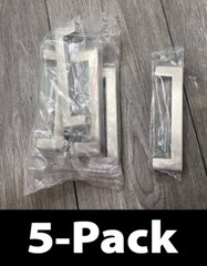 5-Pack Anvil Mark 2492431, 5-1/2 inch Hollow Stainless Steel Square Drawer Pull