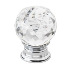 GlideRite 1-1/4″ Round K9 Crystal Cabinet Dresser Drawer Knob Clear 9003-CR-30-1
