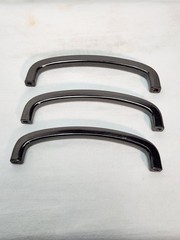 3x Modern Arched Cabinet Pulls Handles 3 3/4″ CC Gunmetal Black Nickel Drawer