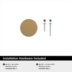 Elegant Champagne Bronze Cabinet Knob – 1-3/8 Inch Contemporary Design