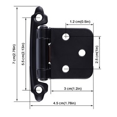 Kitchen Cabinet Hinges Overlay Self Closing Face Mount Cupboard Door Hinge