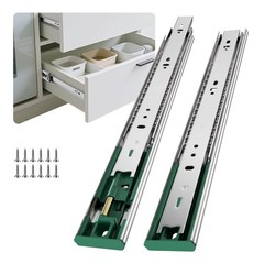 Ubisin 4 Pairs 16″ Soft Close Drawer Slides Full Extension Dresser Rails 100lb