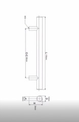 CABINET/DRAWER HANDLES 3 3/4” x 7″ L BRUSHED NICKEL- 25 NEW IN BOX! RICHELIEU