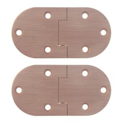 Butler Tray Table Hinge Round Edge Antique Brass 2-7/8″ X 1-1/2″ pair