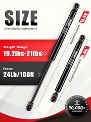 C16-06389 24Lb/108N Gas Struts Shocks Lift Support for Leer 14 inch 24 LB