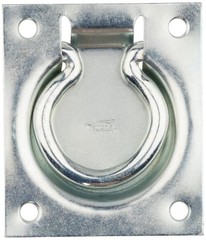Brass Flush Ring Pull Handle For Chests And Doors Secure Mounting With Screws