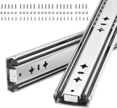 Heavy Duty 12″ Drawer Slides, Full Extension Ball Bearing, 300LB | 53MM Width, 3