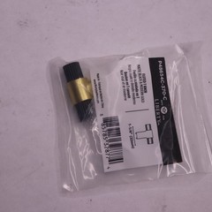 Liberty Fluted 1-1/4 in. (32 mm) Matte Black and Modern Gold T-Knob Cabinet Knob