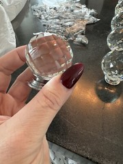 LIBERTY Faceted Crystal 1-3/16 in. (30 mm) DRAWER KNOBS PULLS CABINET