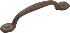 Luxury Cabinet Handles – Rustic Iron Finish – 3-3/4″ Hole Center – 1 Pack