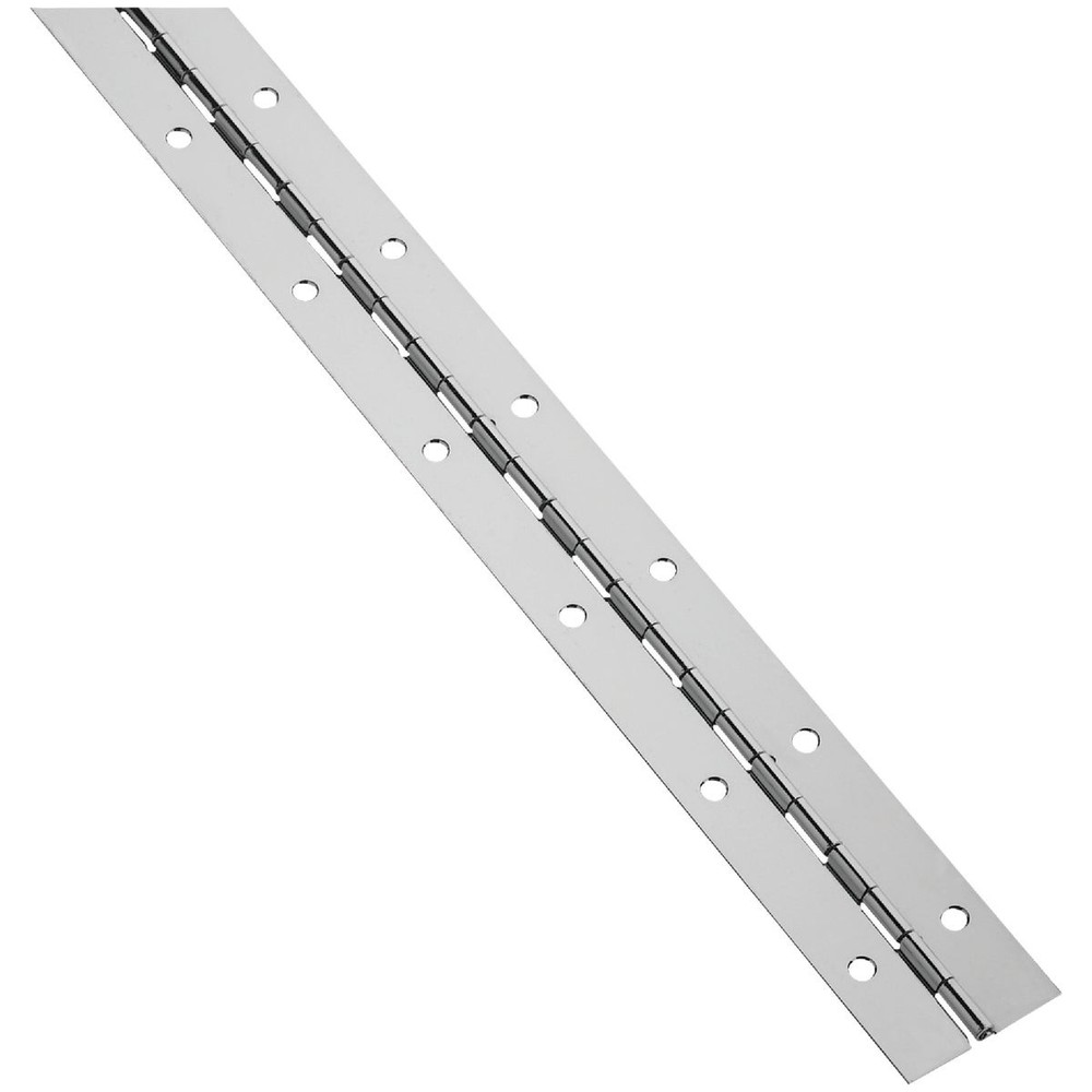 Hardware Steel 1-1/2 In. x 72 In. Nickel Continuous Hinge N148-486 Hardware