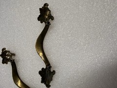 6 Victorian Vintage Antique KBC Drawer Brass Pulls Handles Cabinet￼￼(30)