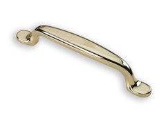 99-170 Siro Cabinet Pull in Polished Brass – 132 mm long with 96 mm holes center