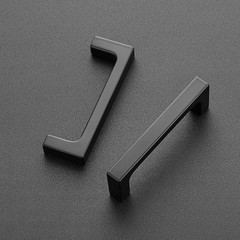 Matte Black Kitchen Cabinet Handles 3 Inch Pulls 10 Pack | Solid Zinc Alloy , Sm