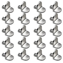 500X Shelf Support Pegs, 5mm L Shaped Metal Bracket Pegs Wardrobes Cabinets LOT