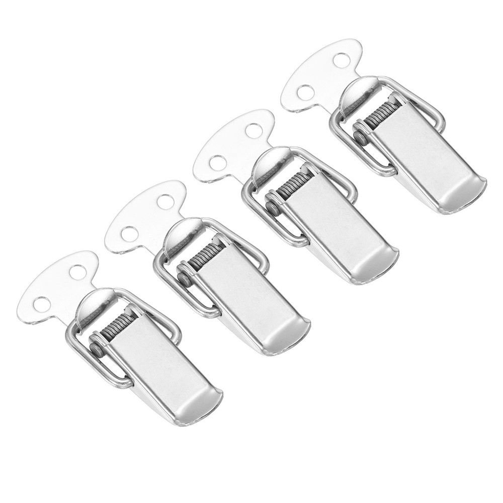 4 Pcs 0.63 Inch 201 Stainless Steel Spring Loaded Toggle Latch, Silver