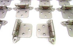 16-pcs (8 Pairs) Self-Closing Cabinet Hinges Screws Included 2″ CTC 1-3/4″ W