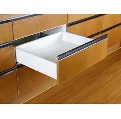 8081854030 Richelieu Slim White Drawer Side 185x400mm