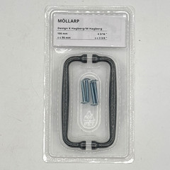 IKEA MOLLARP Cabinet Pull Handles Antique Black 96mm C-C NEW Qty 702.652.47