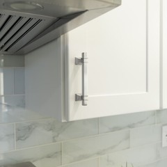 Brushed Nickel Traditional Cabinet Handles Pull Kitchen Hardware Stainless Steel
