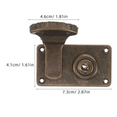 8pcs Storage Chest Lock Latches: Retro Latch Lock Left and Right Buckle –